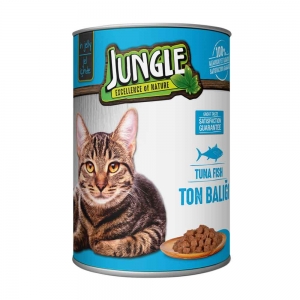 Jungle Ton Balıklı Yetişkin Konserve Yaş Kedi Maması 400 Gr