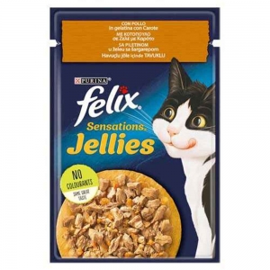 Felix Tavuklu Havuçlu Yetişkin Kedi Yaş Maması 85 Gr